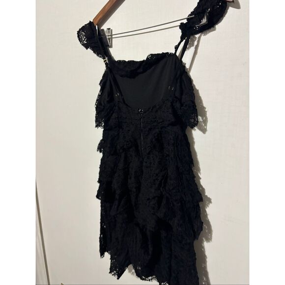 Show Me Your Mumu Tracy Tiered Ruffle Dress Black Women's Size Small - Picture 3 of 7